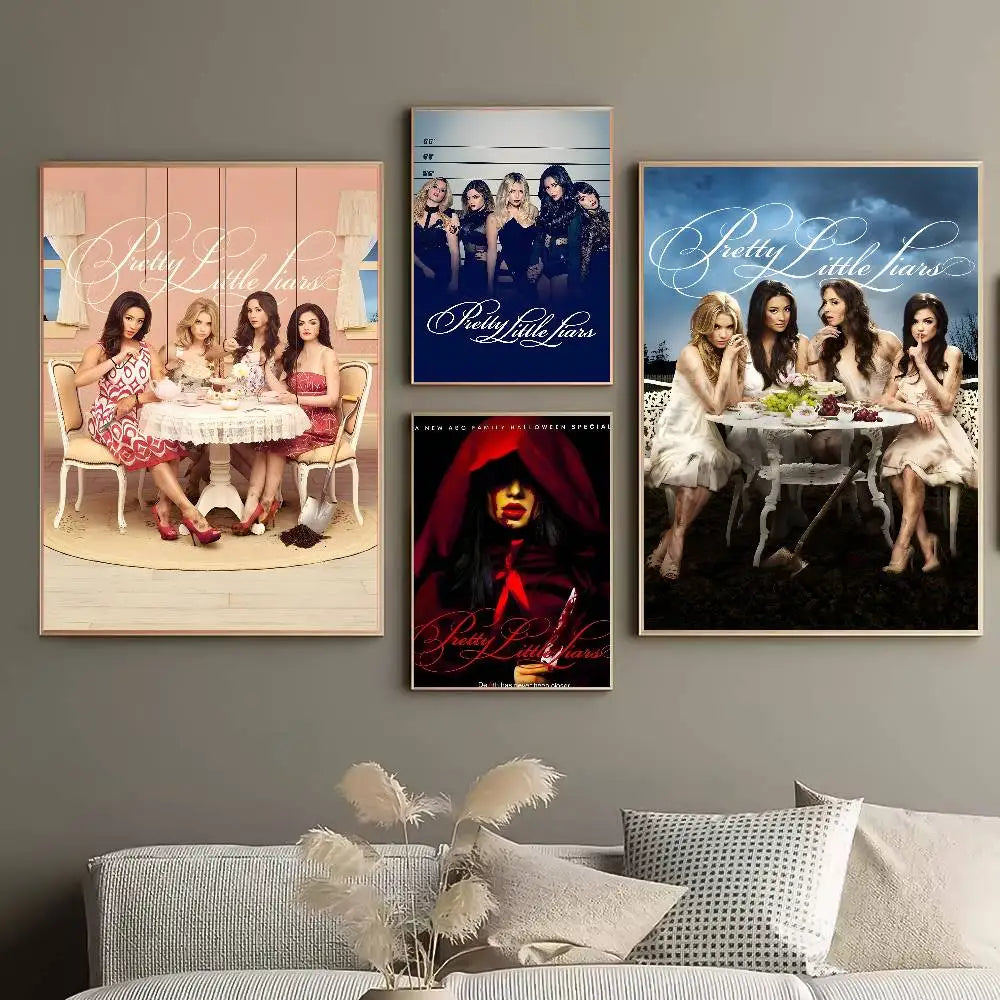 Pretty Little Liars TV Poster – HD Self-Adhesive Wall Décor Wall Art Poster Axl