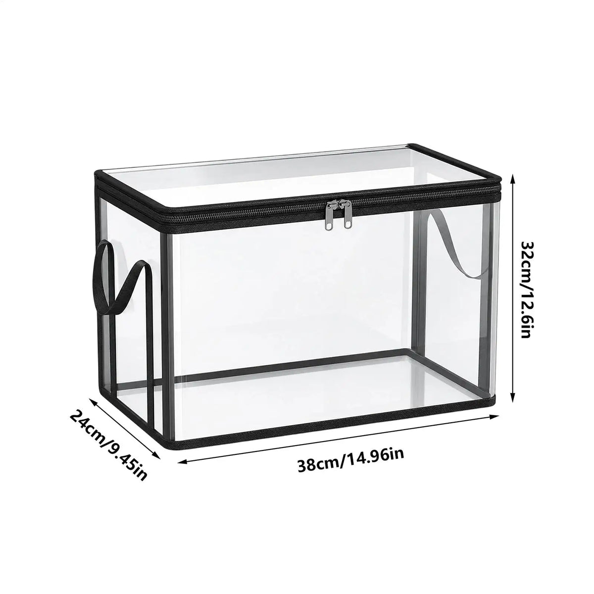 Clear Waterproof Storage Bins with Lids & Handles | PVC Box Storage Bins Axl