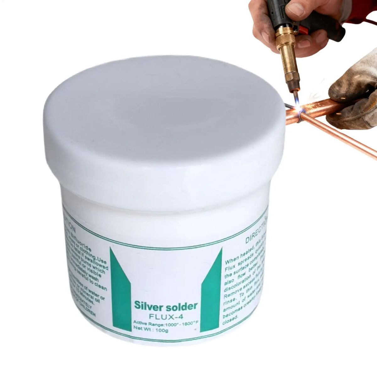 Solder Flux Paste 100g | Silver Brass Brazing Powder for Welding Soldering Flux Paste Axl