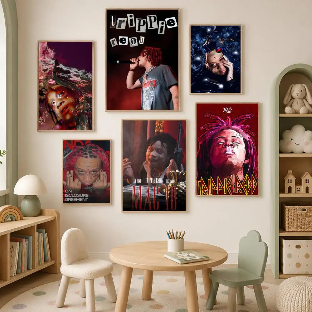 Trippie Redd Wall Poster – Self-Stick Waterproof HD Wall Art Wall Art Poster Axl