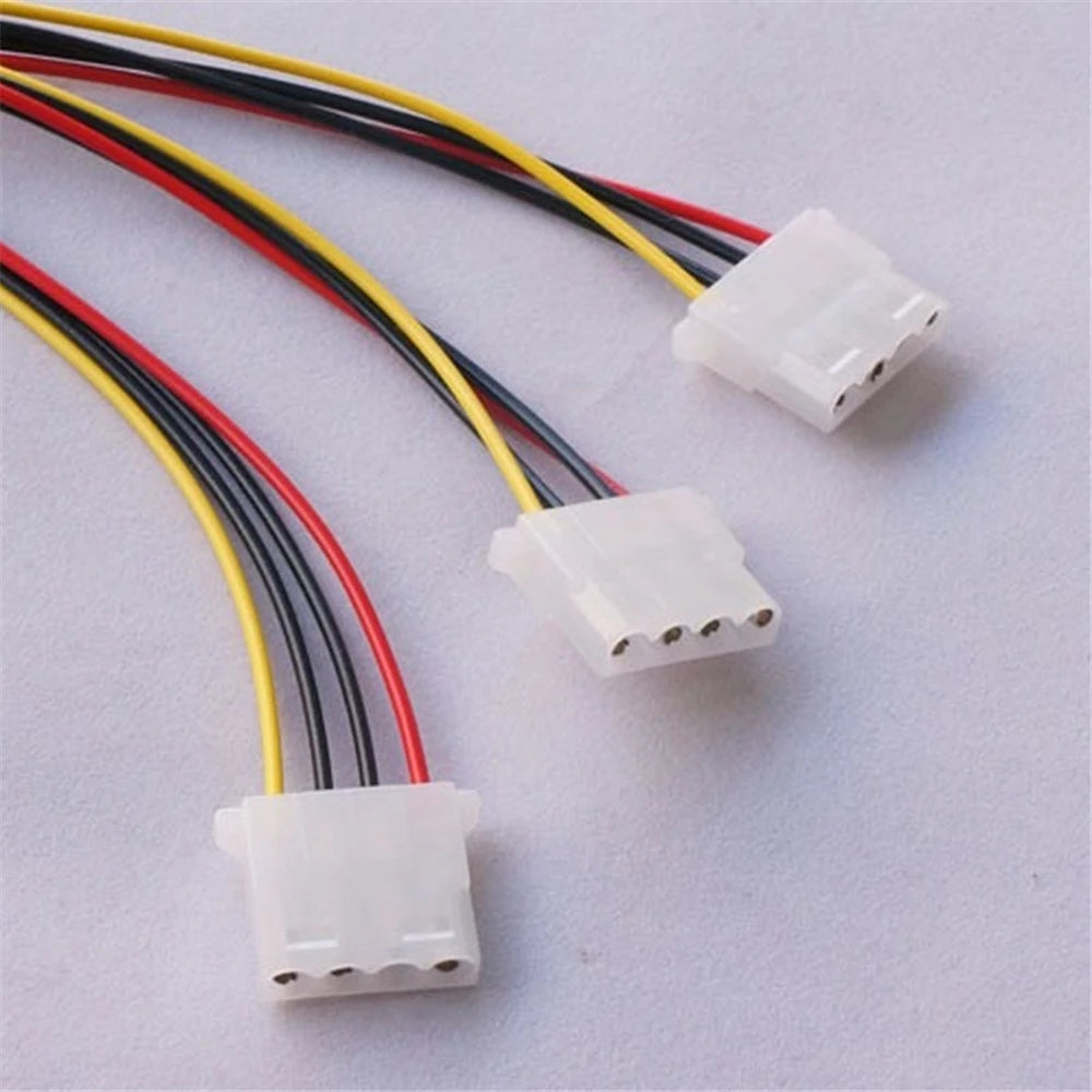 4-Pin Molex IDE Male to 3-Port Female Power Splitter Cable Power Splitter Cable Axl
