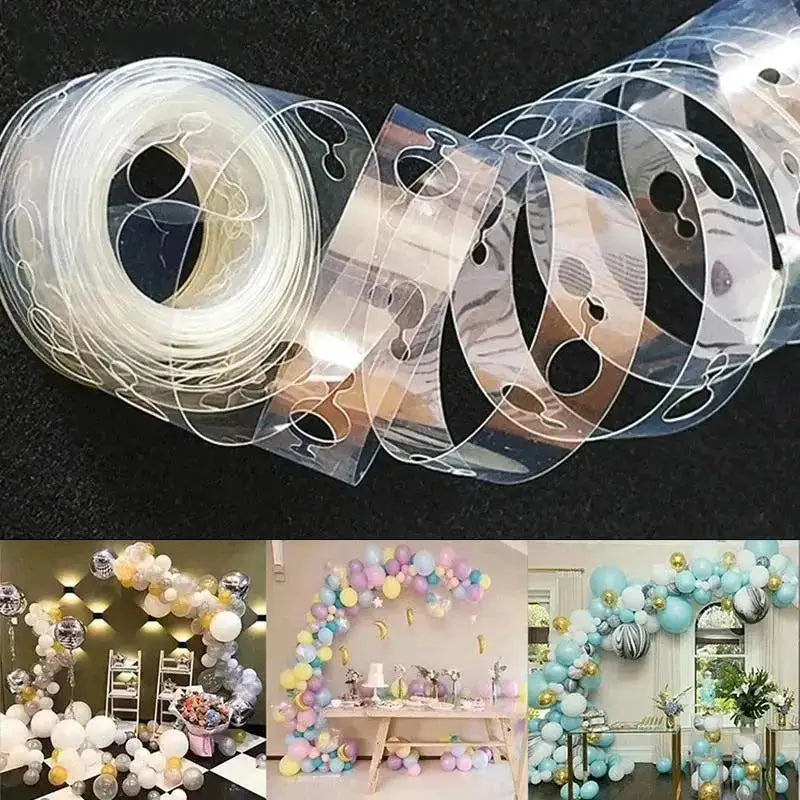 5M Balloon Chain Strip 110 Holes – Arch & Garland Decorator Balloon Decoration Strip Axl
