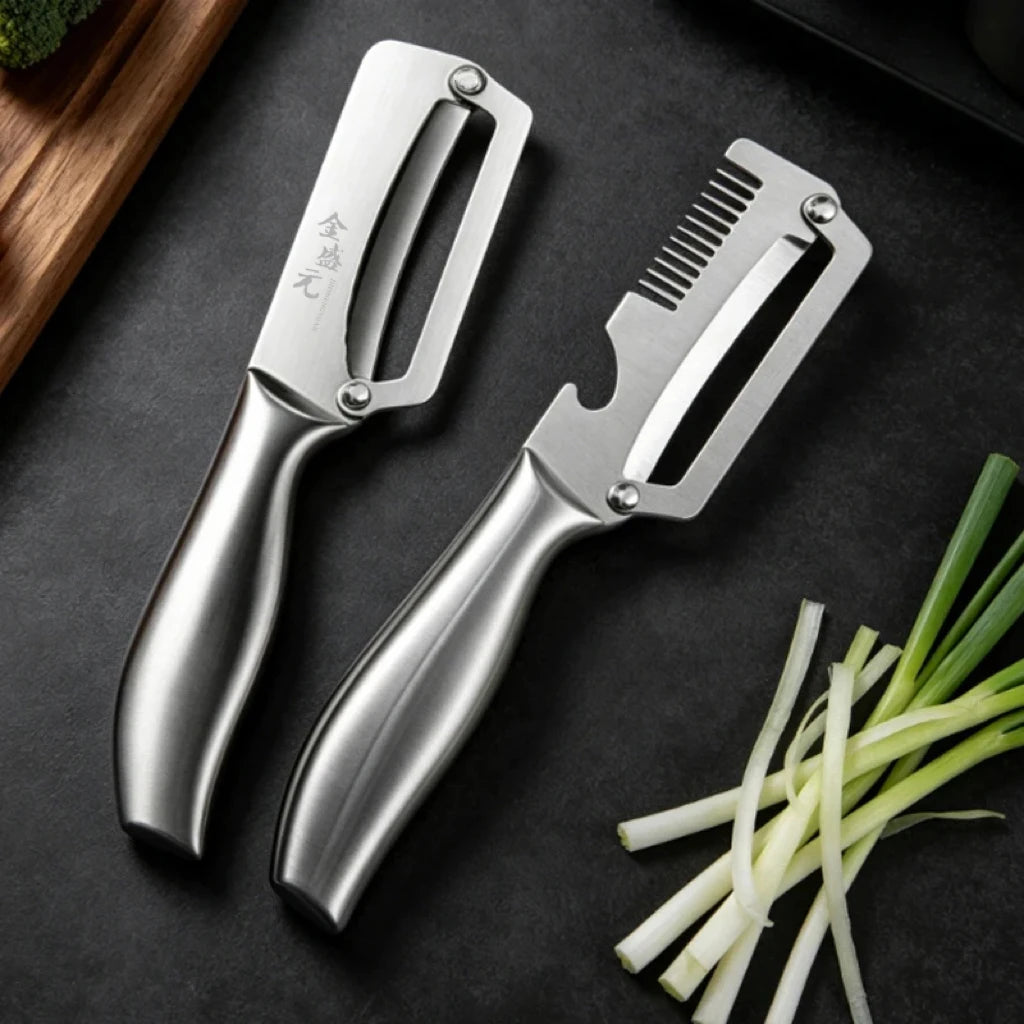 Stainless Steel Vegetable & Fruit Peeler – Sharp Non-Slip Kitchen Peeler Axl
