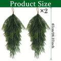 2-Pack Artificial Pine Teardrop Wreath – Outdoor Christmas Door Decor Holiday Door Wreath Axl 2pcs One size fits all