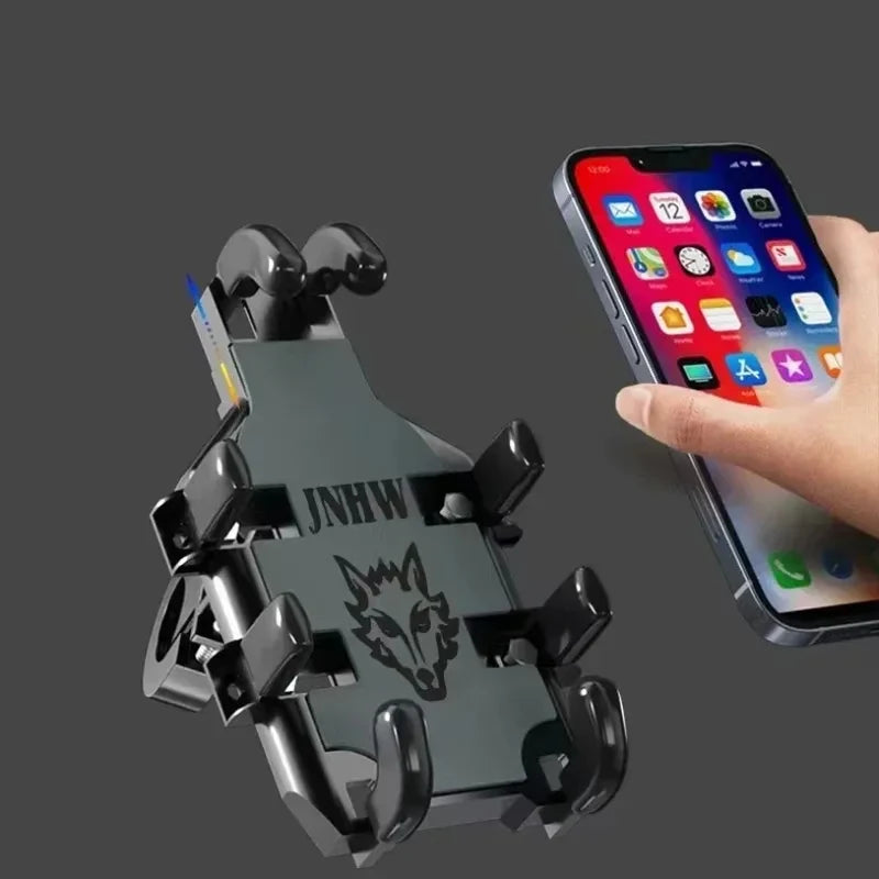 VIKEFON 8-Claw Phone Mount for Motorcycle Bicycle & Scooter Phone Handlebar Mount Axl