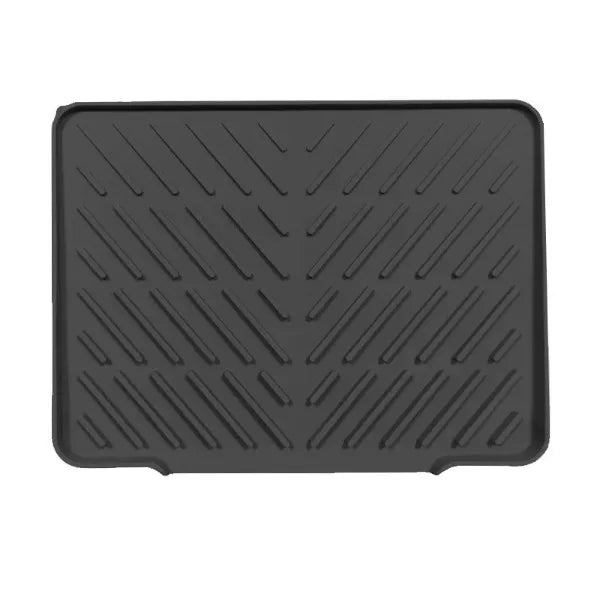 Silicone Dish Drying Pad – Non-Slip Heat Resistant Drain Mat Dish Drying Mat Axl Black 58 x 43cm