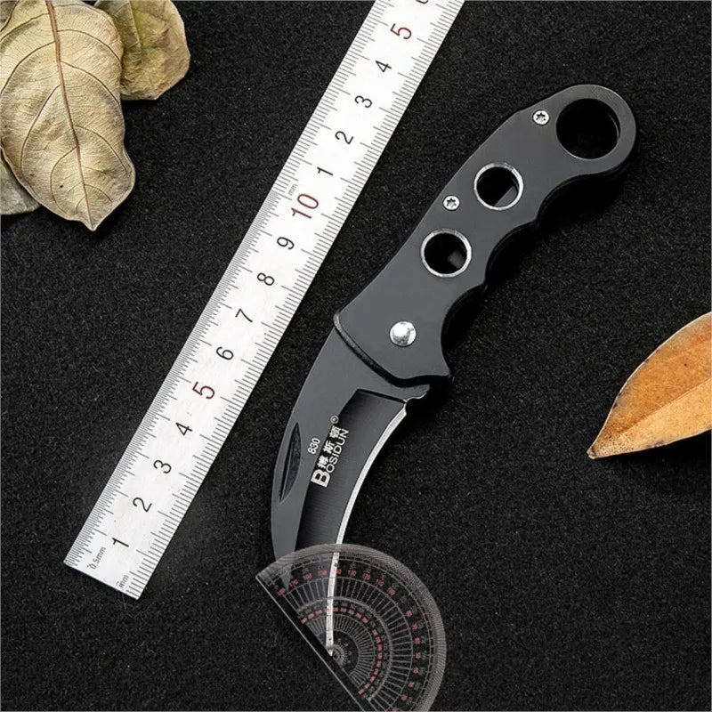 Eagle Claw Wolf Folding Knife – Curved Camping Survival Pocket Folding Pocket Knife Axl