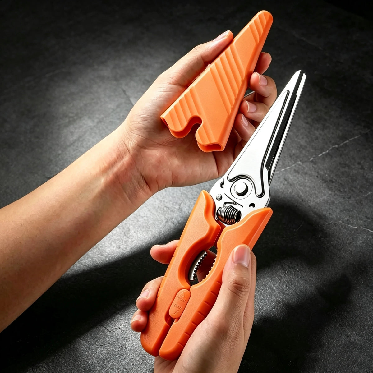SHENJIU 3-in-1 Magnetic Food Scissors | Kitchen & Commercial Kitchen Food Scissors Axl 1PCS 1