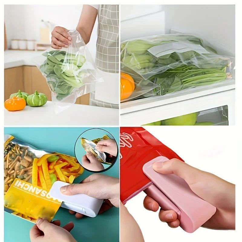 Portable Snack Bag Sealer – Vacuum Food Sealer | Keeps Food Fresh Food Bag Sealer Axl