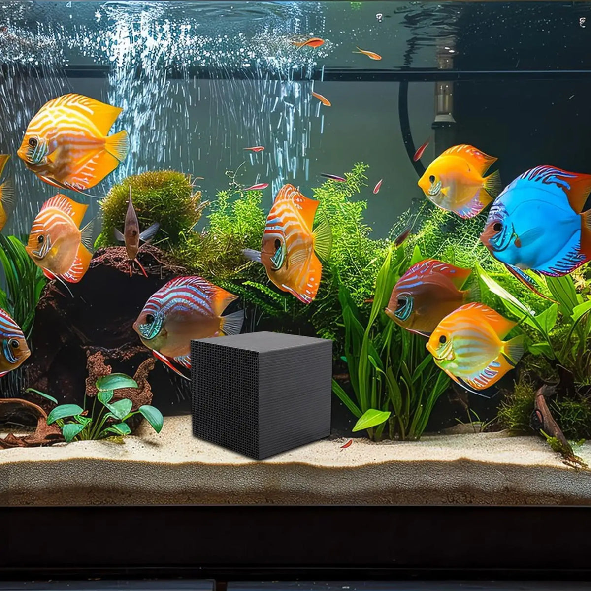 Aquarium Activated Carbon Filter Cube – Water Purifier Aquarium Filter Cube Axl