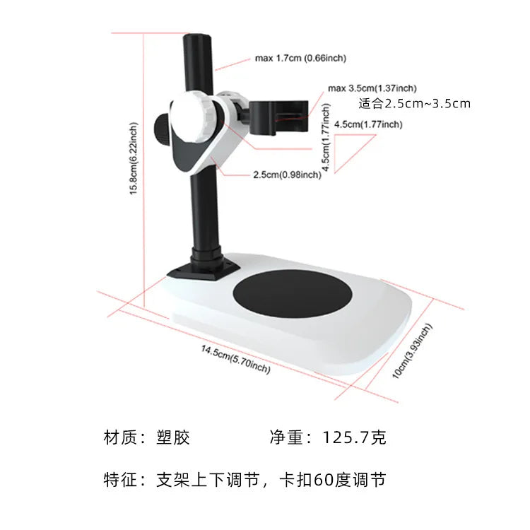 Portable Adjustable Microscope Stand – USB & WiFi Compatible Microscope Stand Axl 2