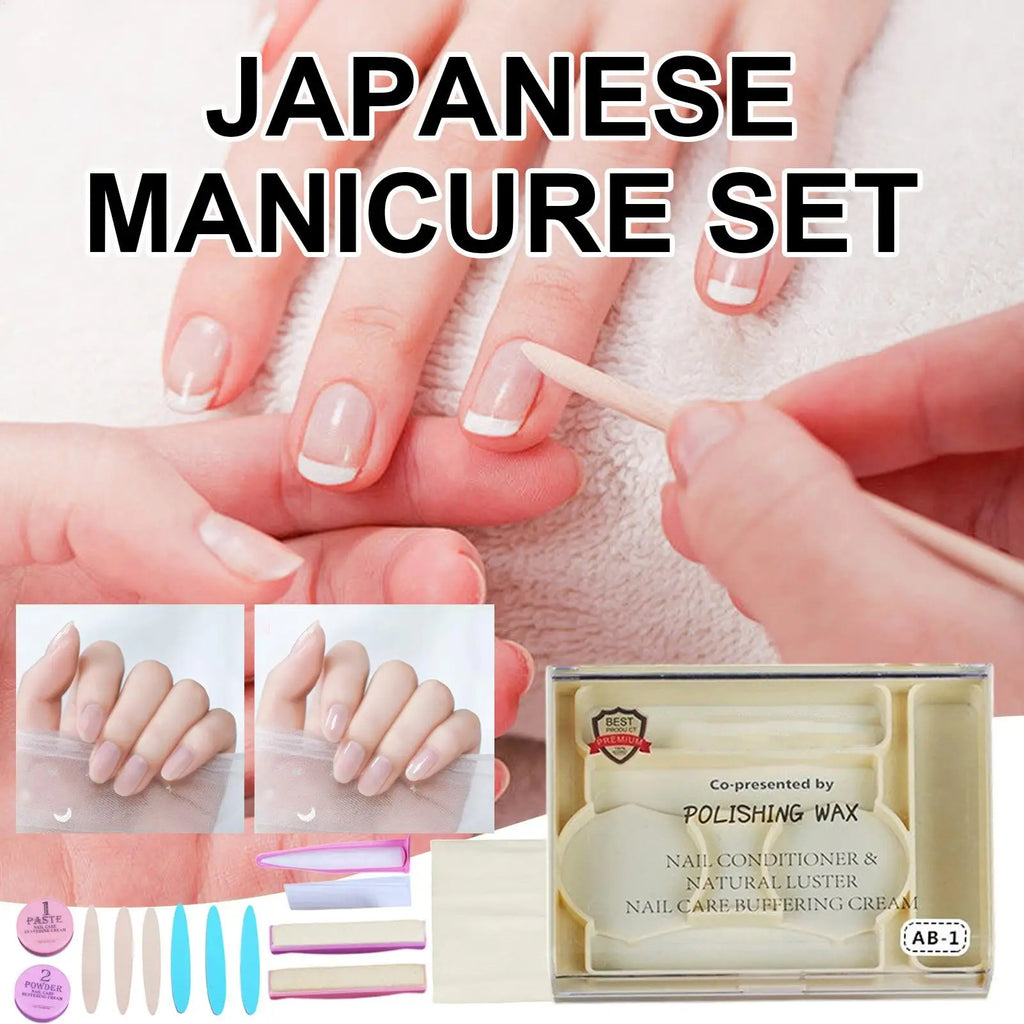 Natural Nail Manicure & Pedicure Kit with Buffer – Women Nail Manicure Kit Axl