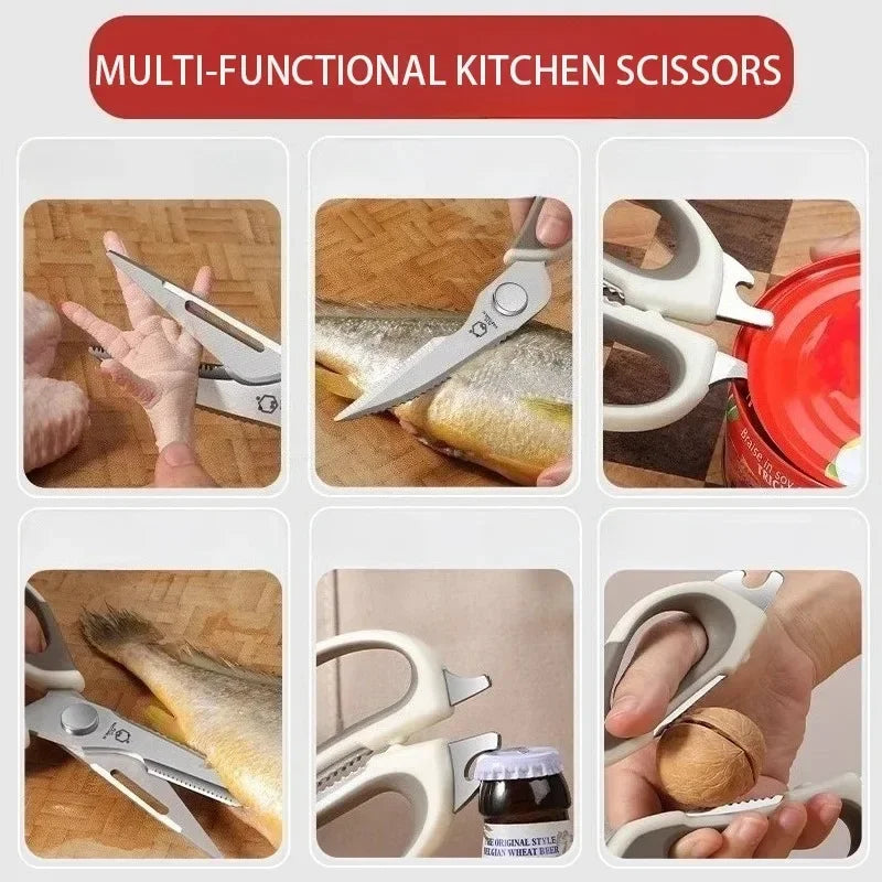 Detachable Kitchen Shears – Stainless Steel Scissors & Cover Kitchen Shears Axl