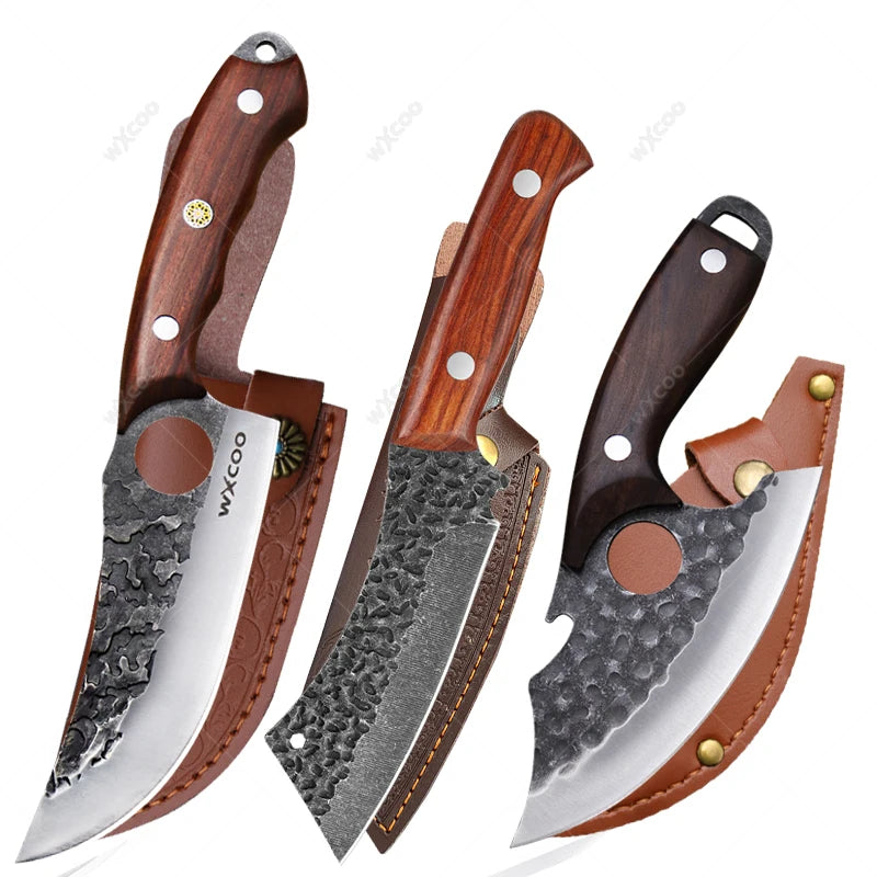 Professional Stainless Steel Boning Knife with Cover | 14.5cm Boning Knife Axl 3pcs