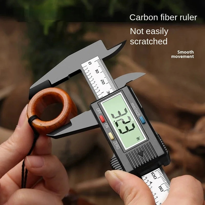 Digital Vernier Caliper 100mm/150mm – Carbon Fiber Gauge Tool Digital Caliper Axl