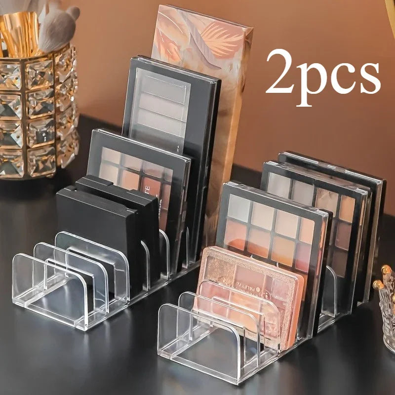 Clear Eyeshadow Palette Organizer – Set of 2 Makeup Storage Rack Makeup Storage Organizer Axl