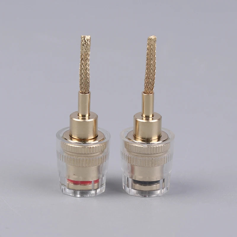 4MM Banana to 2MM Pin HIFI Audio Connector Adapter (2/4 Pcs) Audio Connector Adapter Axl 2Pcs