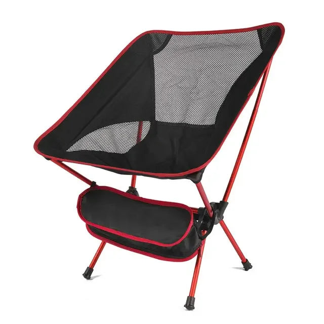 Ultralight Aluminum Folding Chair – Camping, Fishing & Outdoor Folding Camping Chair Axl Red