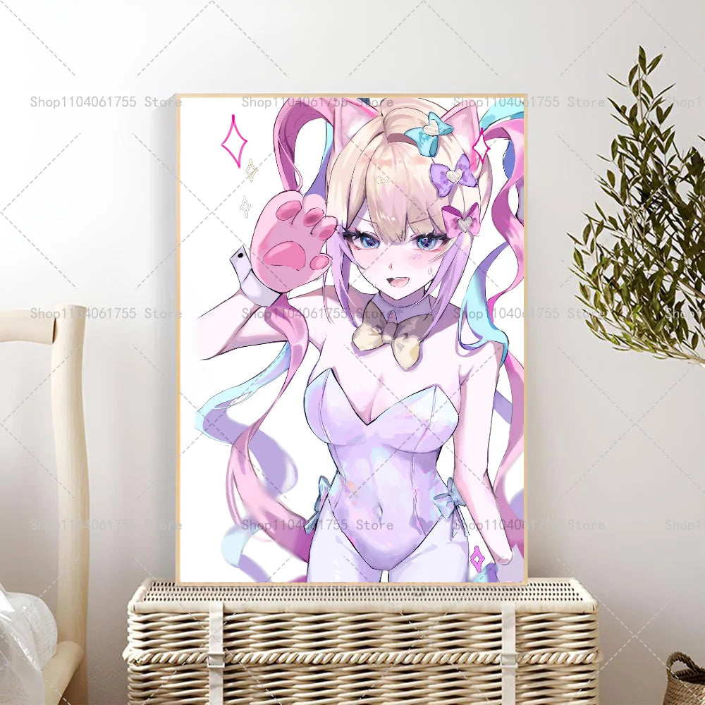 Needy Girl Overdose Game Poster – Waterproof Wall Sticker Art Wall Art Poster Axl z1 10x15cm No Frame