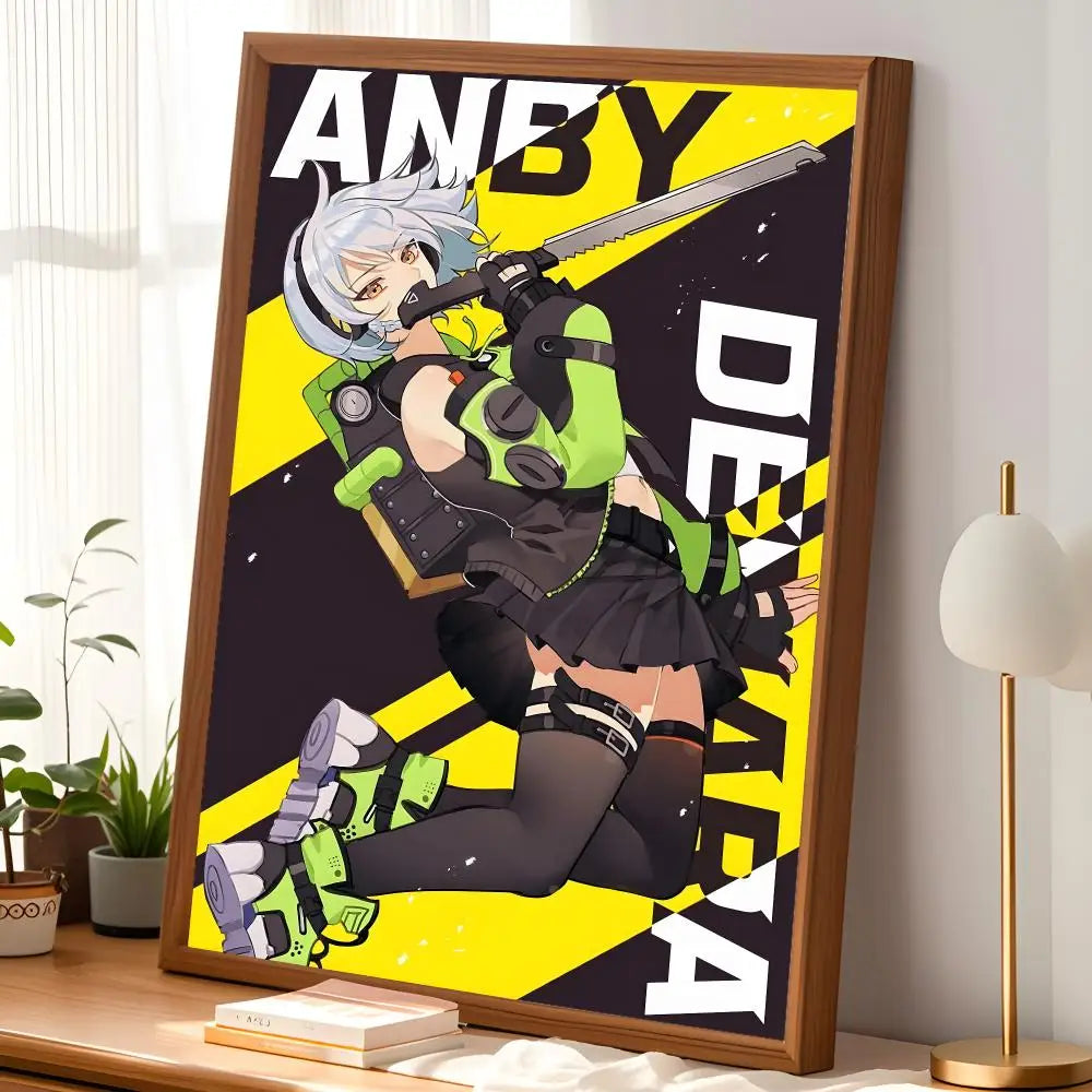 Zenless Zone Zero Self-Stick HD Wall Poster – Waterproof Wall Art Poster Axl