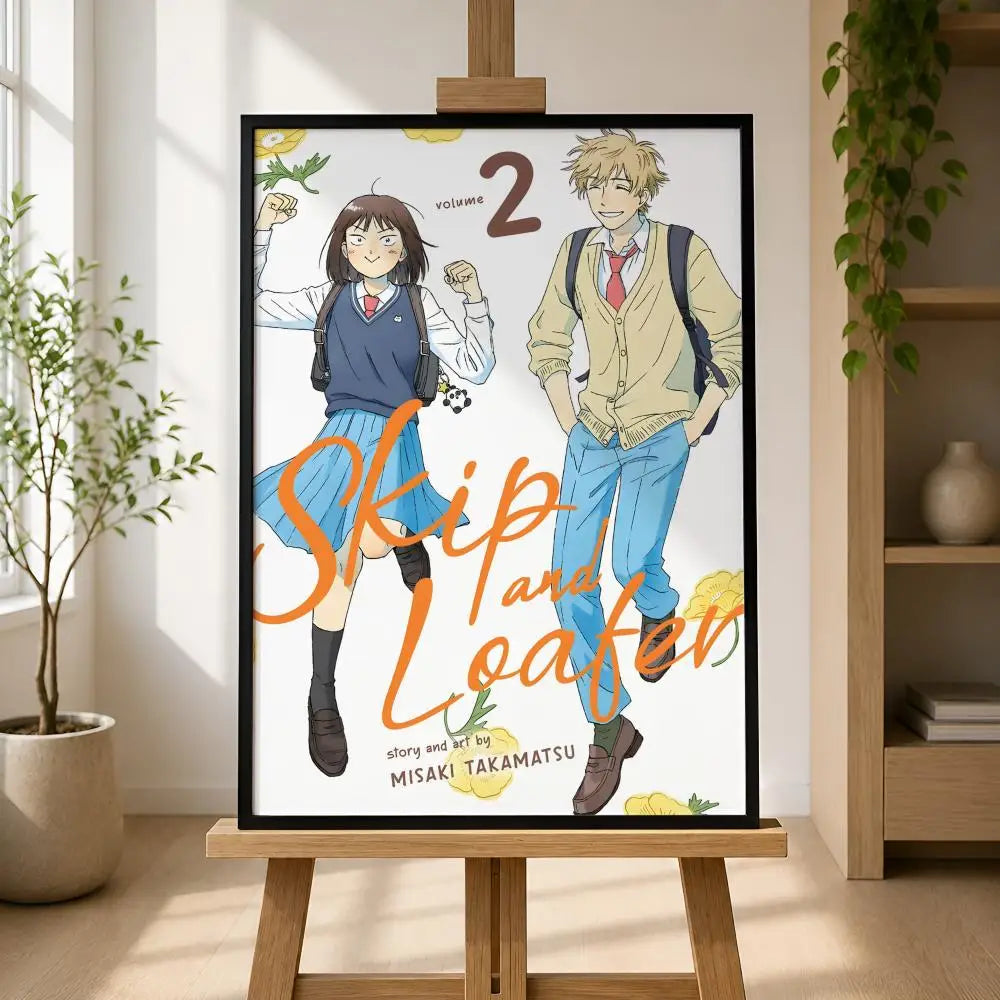 Skip and Loafer Anime Poster – Waterproof Peel-and-Stick PVC Anime Wall Poster Axl