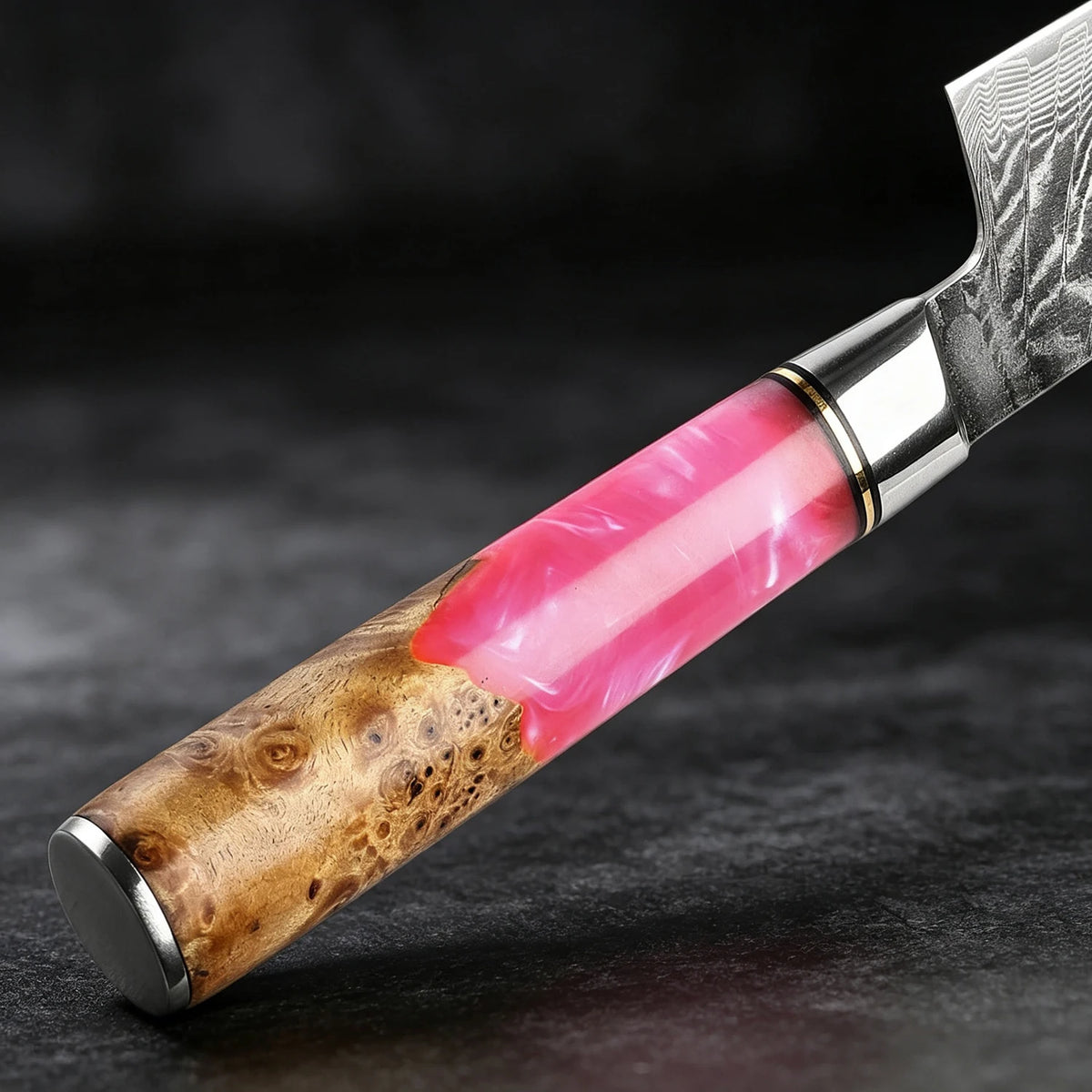 XITUO 8" Damascus Chef Knife – 67-Layer AUS-10 Pink Handle Damascus Chef Knife Axl
