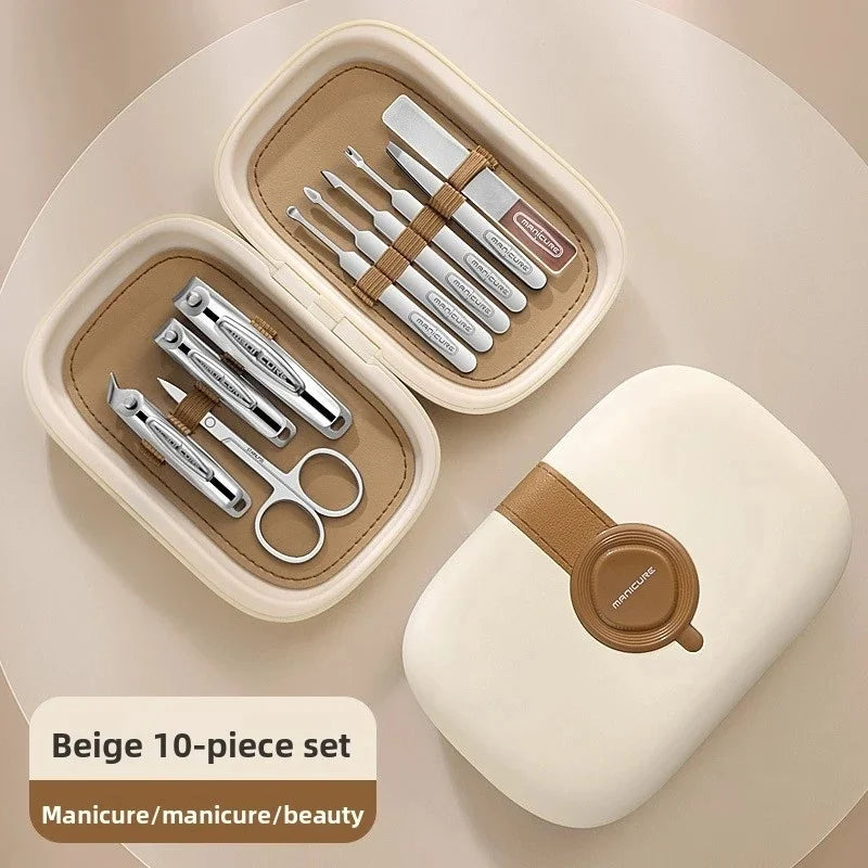 Stainless Steel Nail Clipper Kit – Manicure & Pedicure Set Nail Care Kit Axl