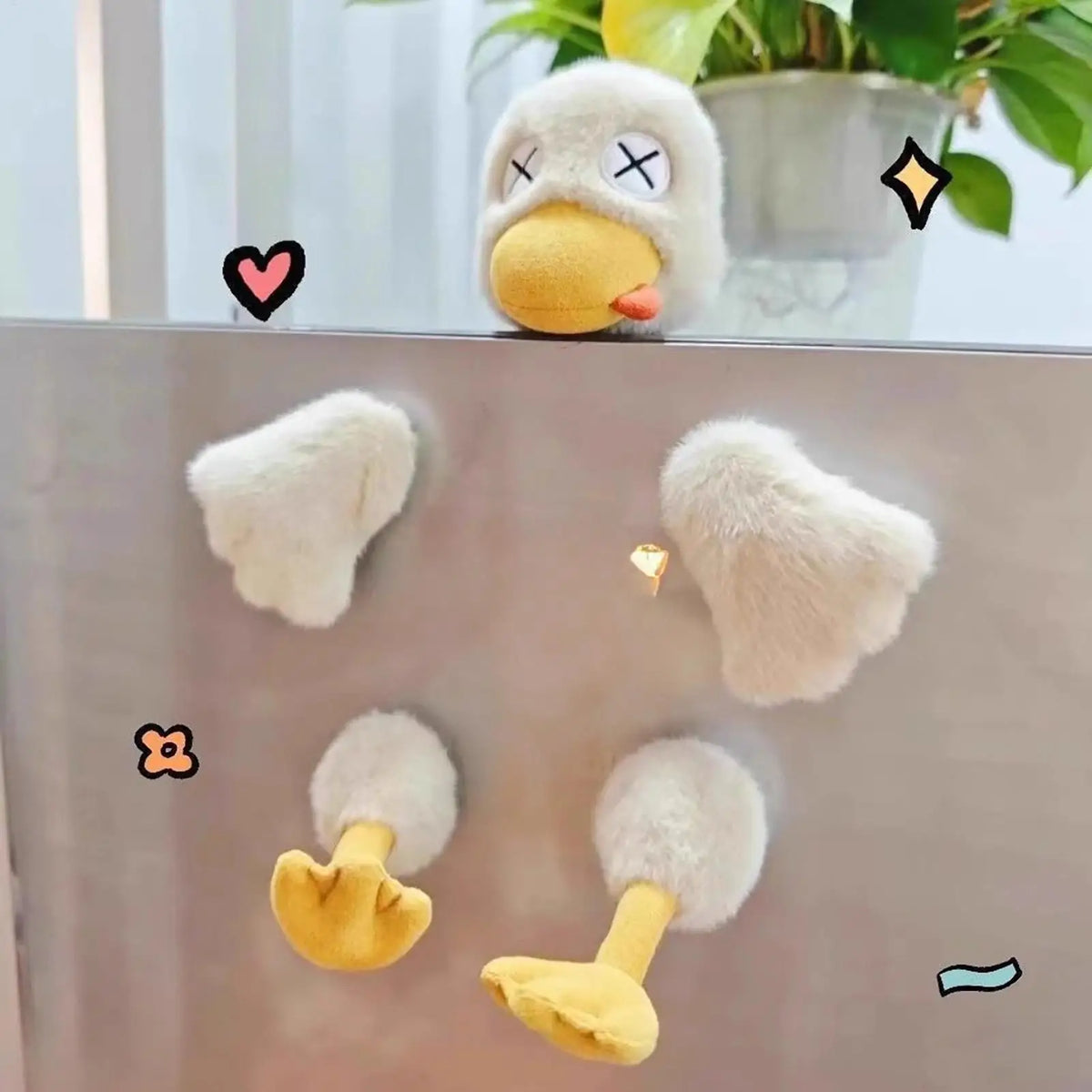 Magnetic Detachable Duck Plush Toy – Desk Decor & Fun Gift Magnetic Plush Toy Axl