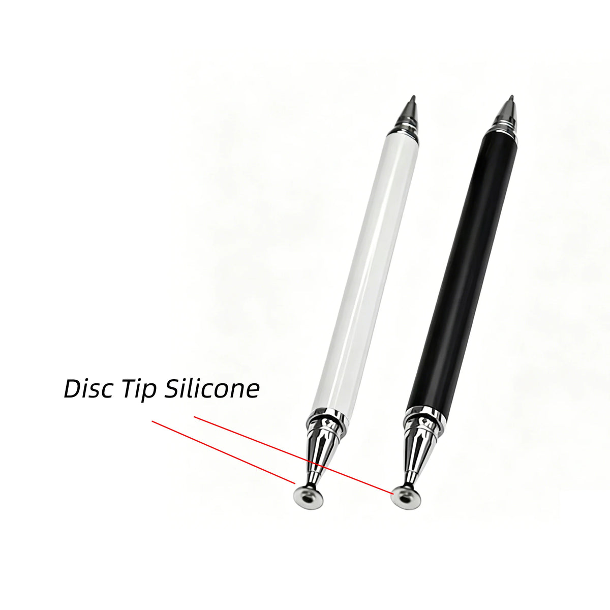 Advaka 3-in-1 Stylus Pen – Ballpoint, Disc & Rubber Tip Stylus Pen Axl