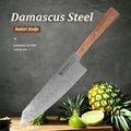 8-Inch Damascus Steel Japanese Chef's Knife – Wood Handle Damascus Chef's Knife Axl Kitchen knife