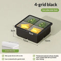 Large Silicone Ice Cube Tray with Leak-Proof Lid | Easy Release Silicone Ice Tray Axl 4 Grids Black