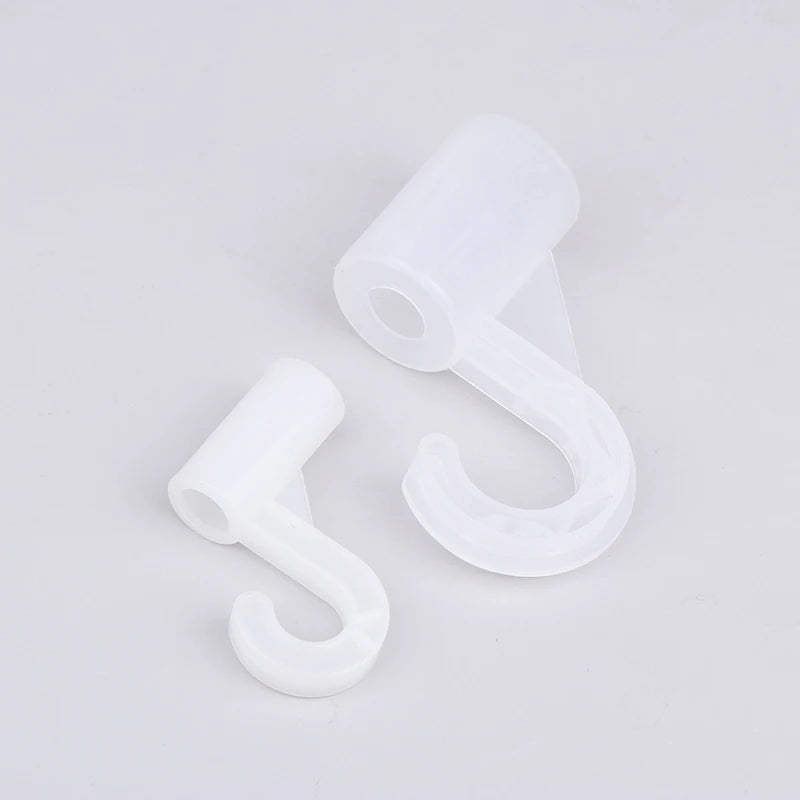 10-Pack Plastic Hooks – Wardrobe, Shelf, Tent & DIY Fittings Plastic Hook Fittings Axl