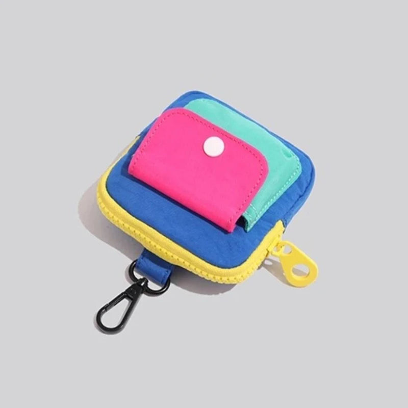 Canvas Zipper Coin Purse – Mini Wallet & Keyring Pouch Coin Purse Pouch Axl