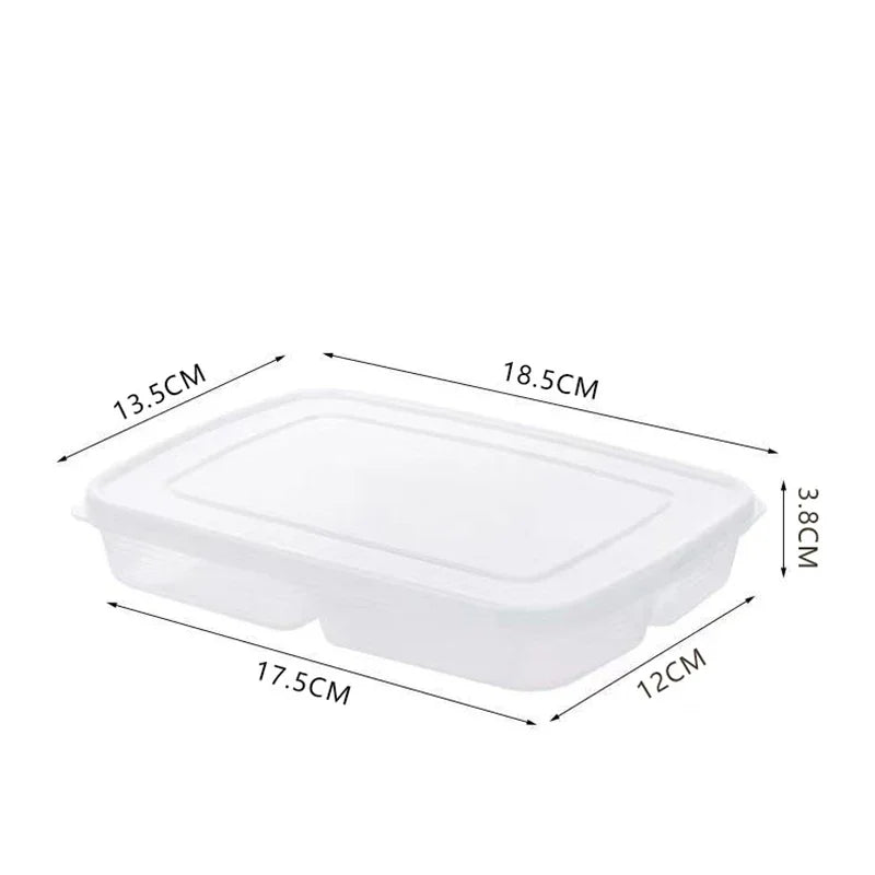 4-Compartment Airtight Fridge Storage Box | Food Crisper Food Storage Container Axl transparent