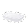 4-Compartment Airtight Fridge Storage Box | Food Crisper Food Storage Container Axl transparent