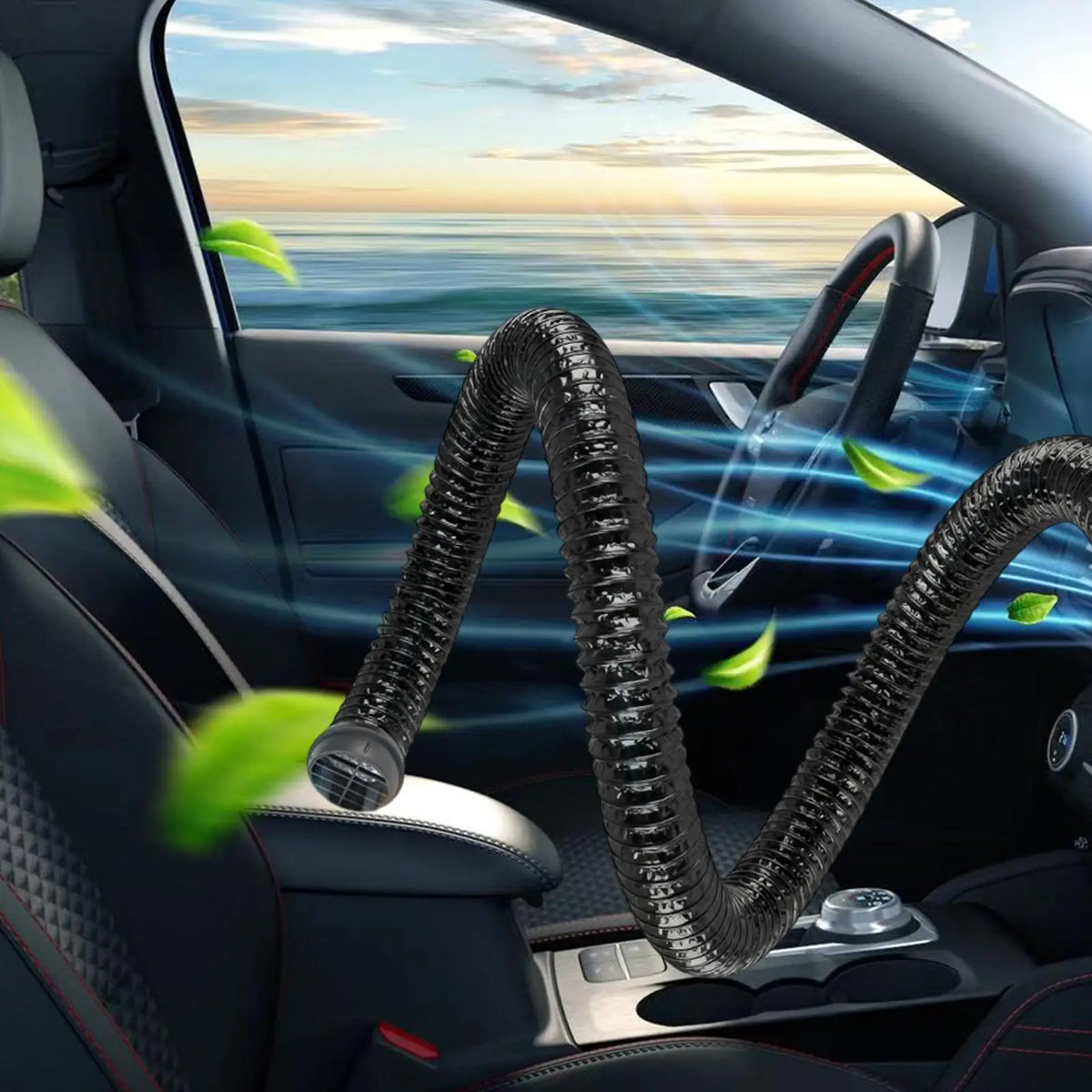 Foldable Car AC Vent Extender – 3M Hose for Back Seat Car Vent Extender Axl