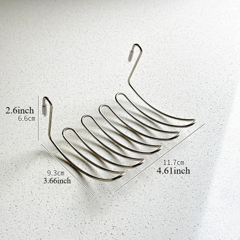 Expandable Stainless Steel Sink Drain Basket & Storage Rack Sink Storage Rack Axl