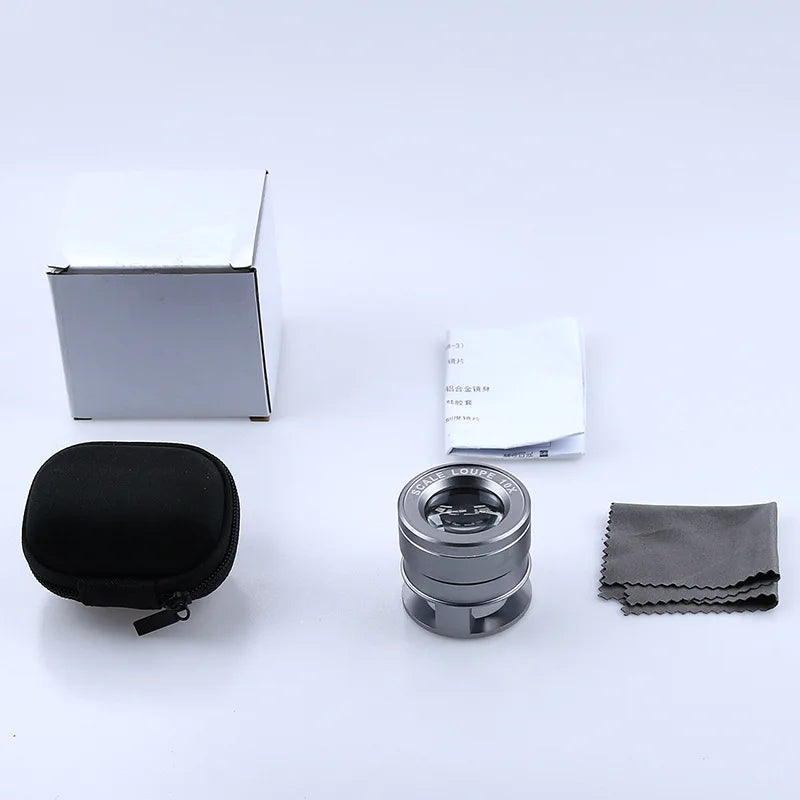 10X Desktop Magnifying Glass – K9 Optical Lens & Metal Frame Desktop Magnifier Axl