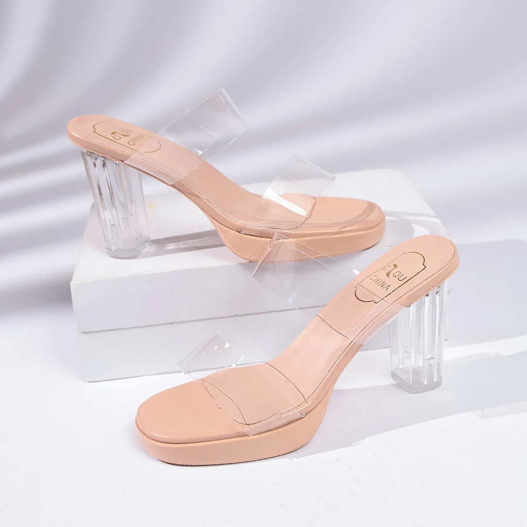 Women's Platform High Heel Rivet Sandals – Peep Toe Pumps Platform Heel Sandals Axl