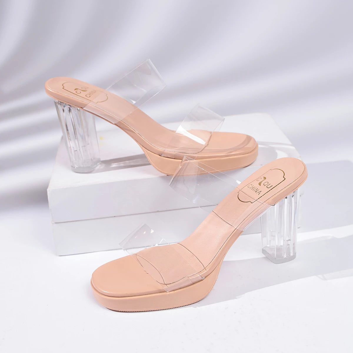 Women's Platform High Heel Rivet Sandals – Peep Toe Pumps Platform Heel Sandals Axl