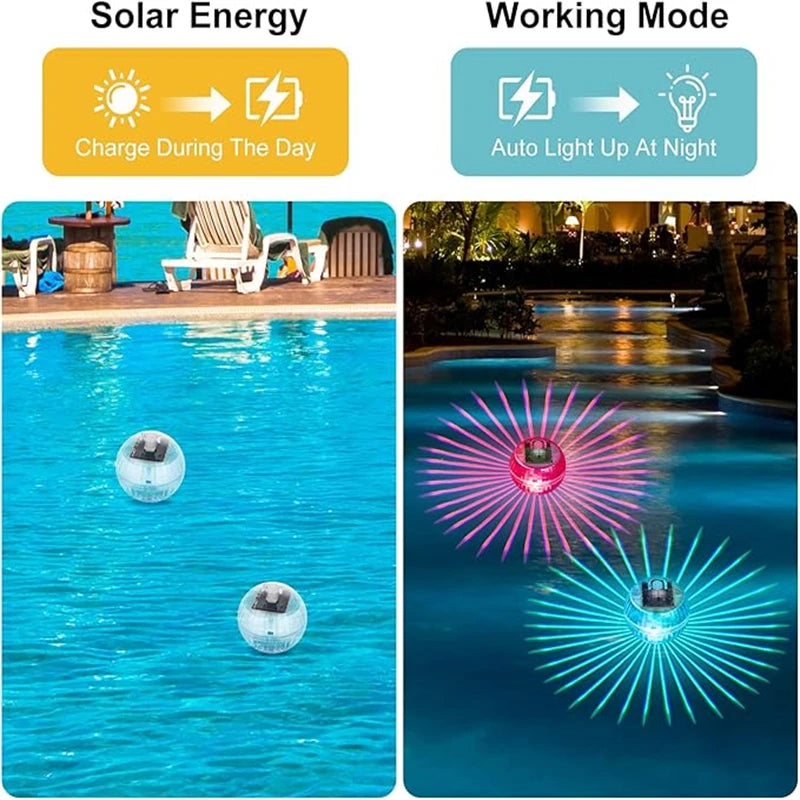 Solar LED Floating Ball Light – RGB Color Changing Pool Lamp Solar Floating Light Axl