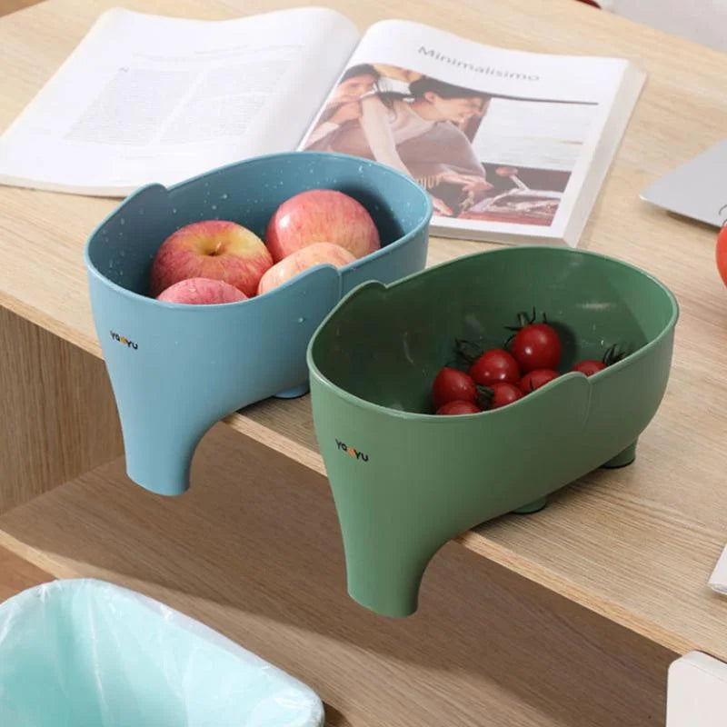 Elephant Drain Basket – Kitchen Fruit & Vegetable Colander Kitchen Colander Axl