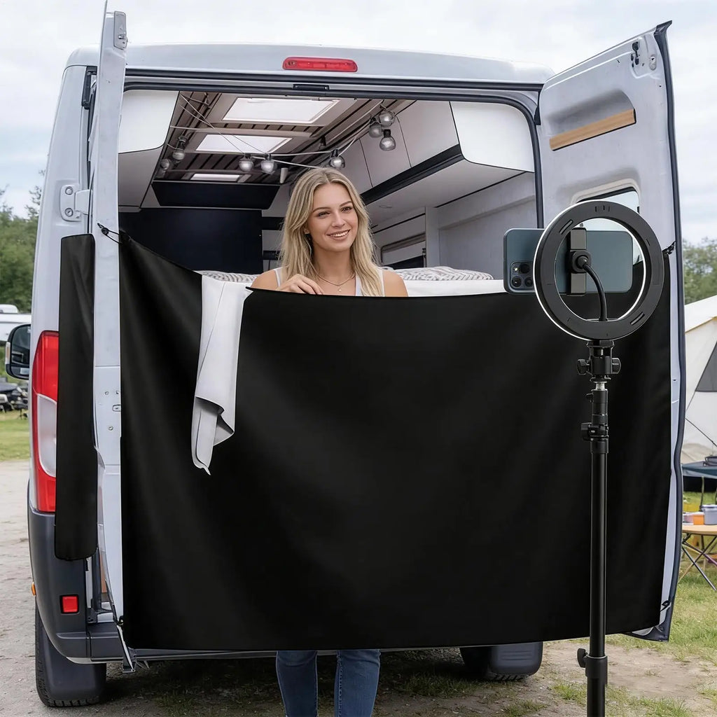 Outdoor Portable Shower Curtain – Waterproof Oxford Cloth & Magnetic Outdoor Privacy Curtain Axl