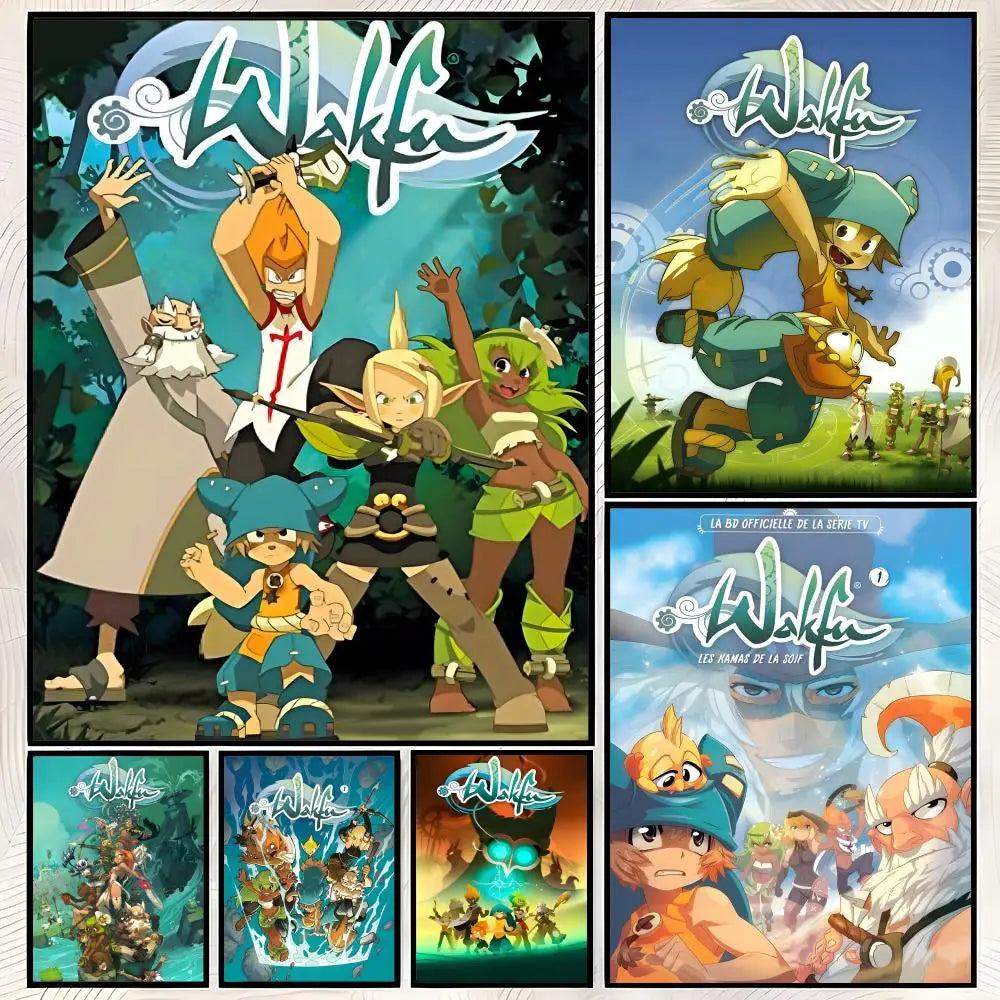Wakfu Game Self-Stick HD Wall Poster – Waterproof Décor Wall Art Poster Axl