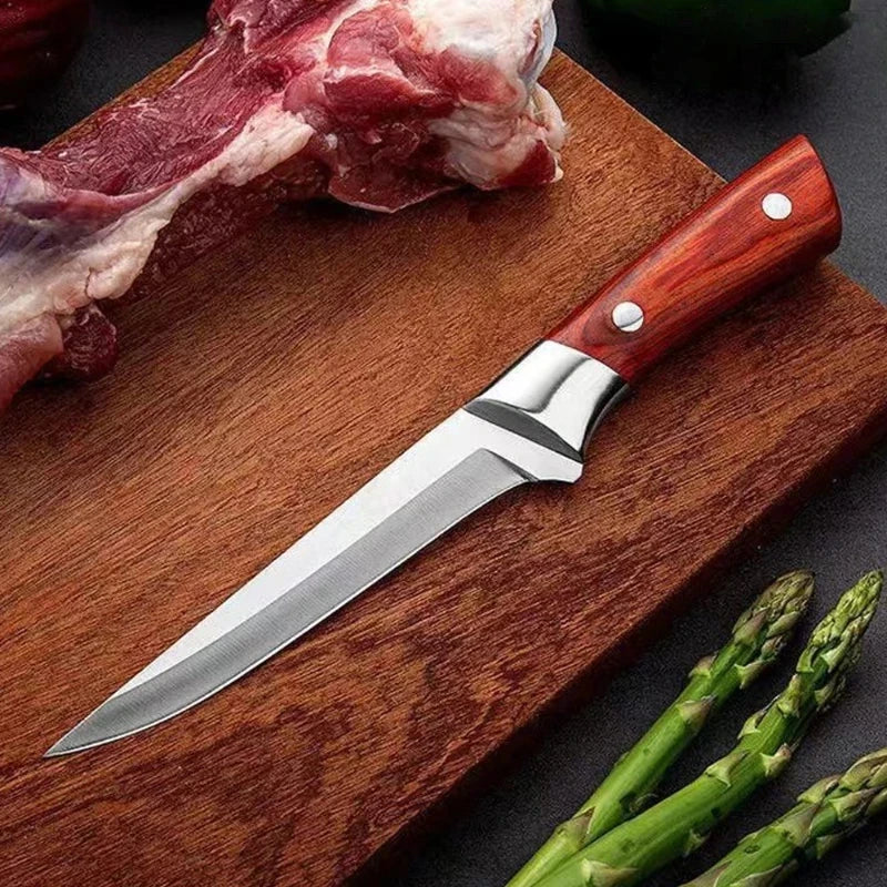 5.9" Hand Forged Boning & Fillet Knife – Stainless Steel Boning Fillet Knife Axl