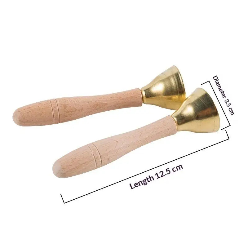 Kids Handbell Pair – Percussion Instrument for Music Class Kids Percussion Bells Axl C