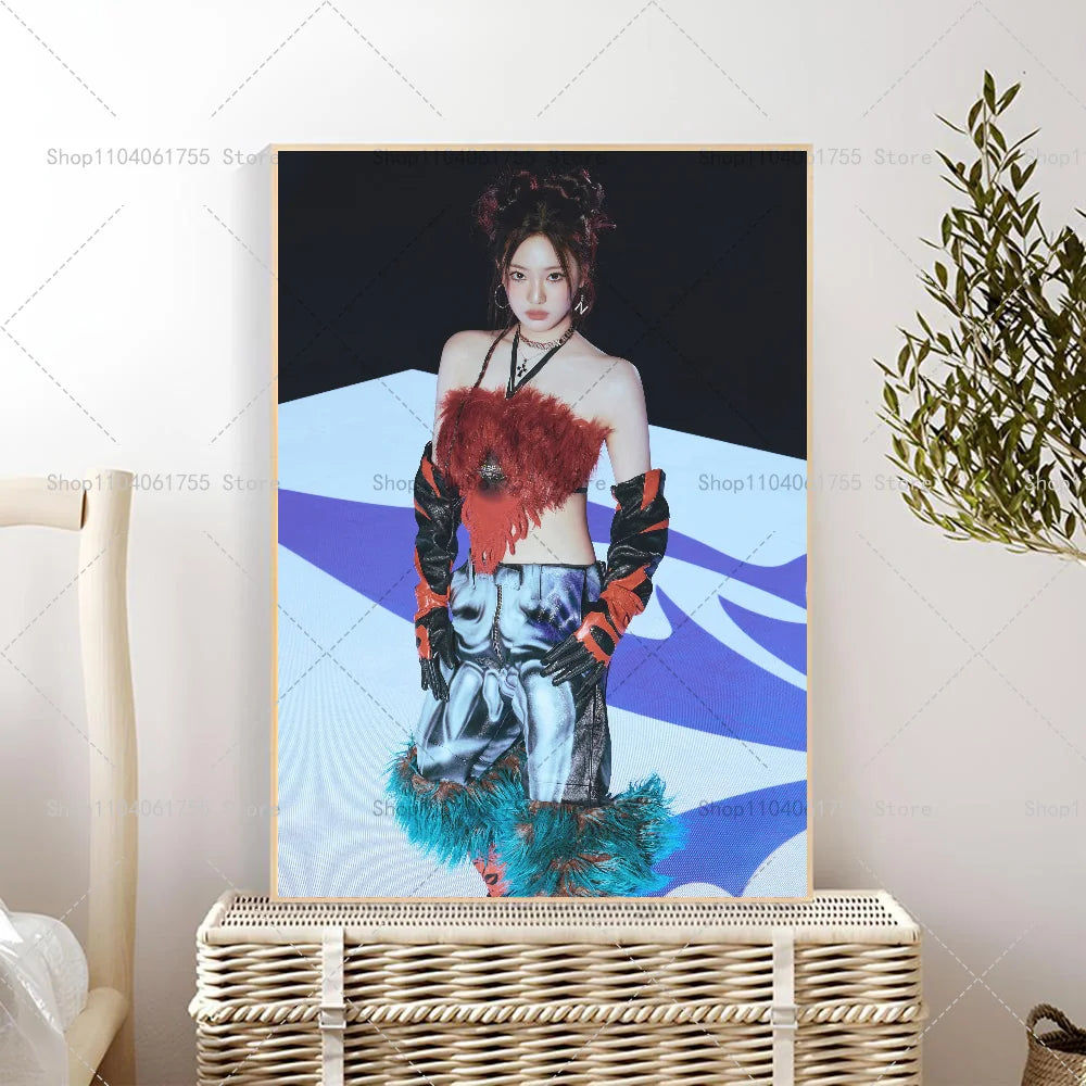 Kpop Aespa Supernova MV Poster – Waterproof Self-Adhesive Wall Art Wall Art Poster Axl z7 50x70cm No Frame
