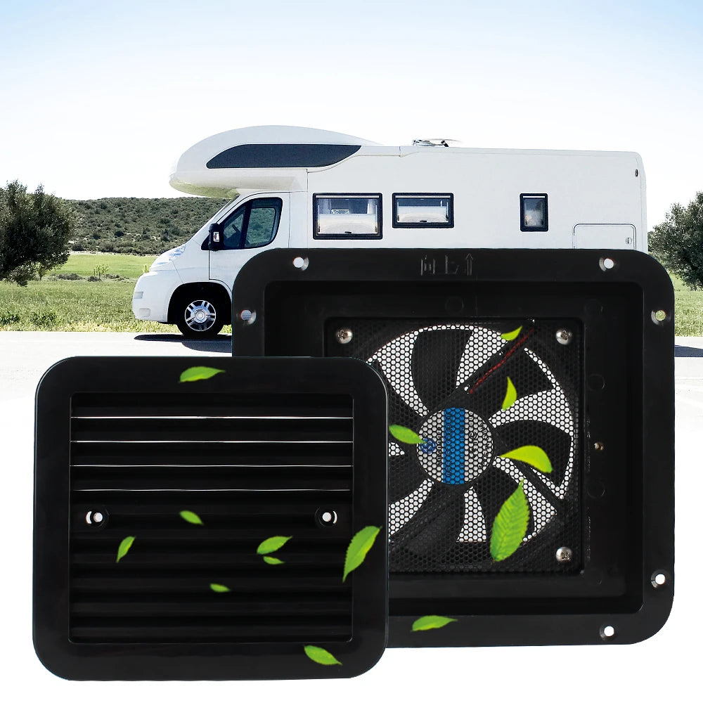 RV Fridge Vent Fan 12V – Silent Caravan Exhaust Ventilation RV Ventilation Fan Axl