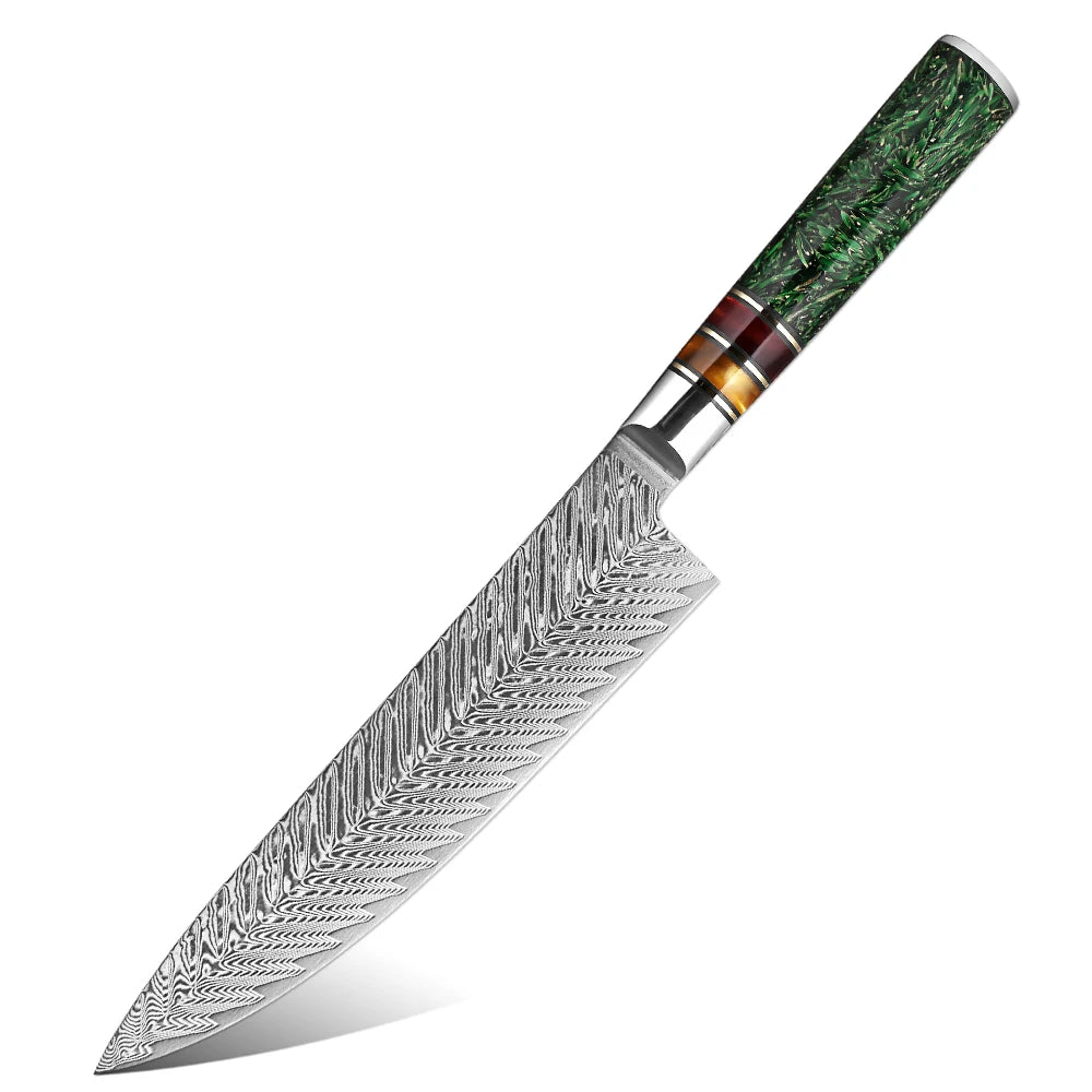 XITUO 8" Damascus Steel Chef Knife – Gyuto Kitchen Knife Damascus Chef Knife Axl Chef Knife