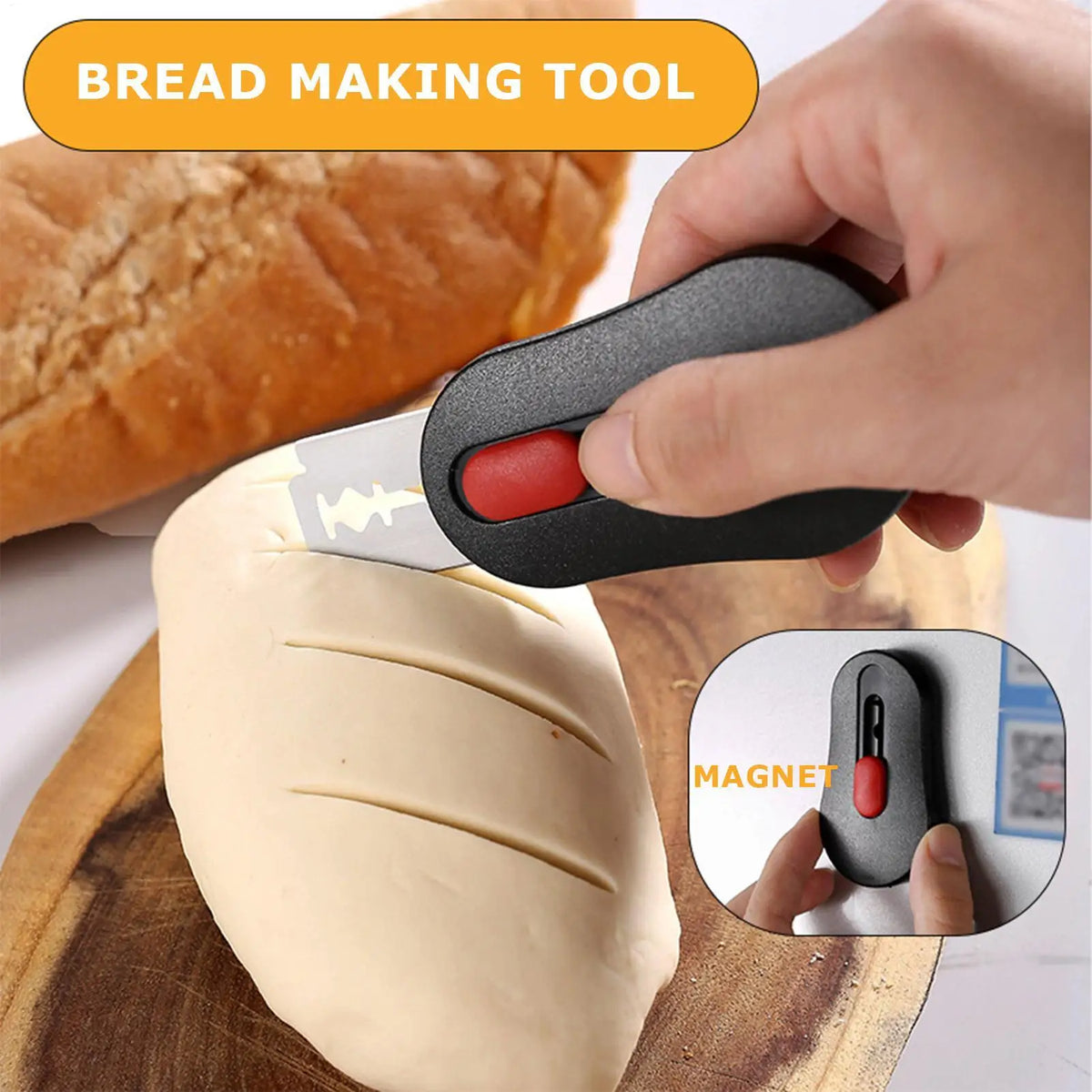 Bread Scoring Lame Tool + 5 Blades | Sourdough Dough Slasher Bread Scoring Lame Axl